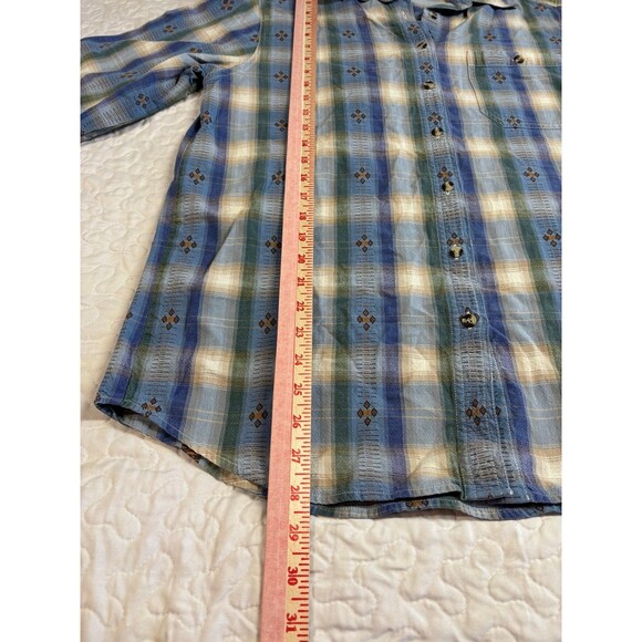 Vintage Cabin Creek Plaid Womens Button Down 100% Cotton Shirt size large - Picture 5 of 6